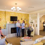 Residents At Maclay Village Enjoyign Eachothers Company
