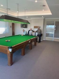 Residents enjoying the club house at Macleay Valley Village